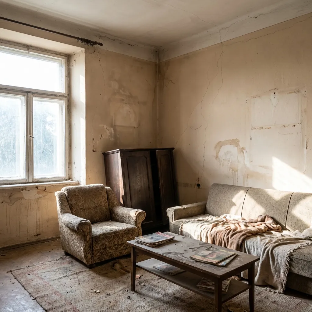 Before painting — faded and worn exterior